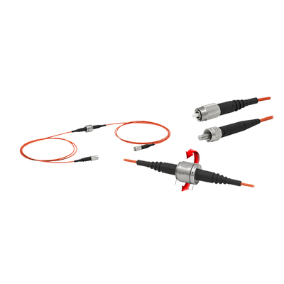 400nm ∼ 2200nm Multimode glasvezel roterende gewrichtspatch kabel FC PC connector