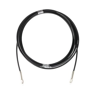 Multimode 4,8 mm LSZH Zwart roestvrij staal gepantserde patch kabel met FC PC connector